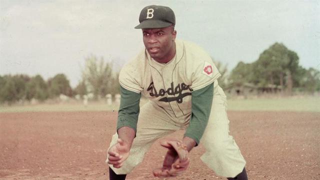 Jackie Robinson into MLB.