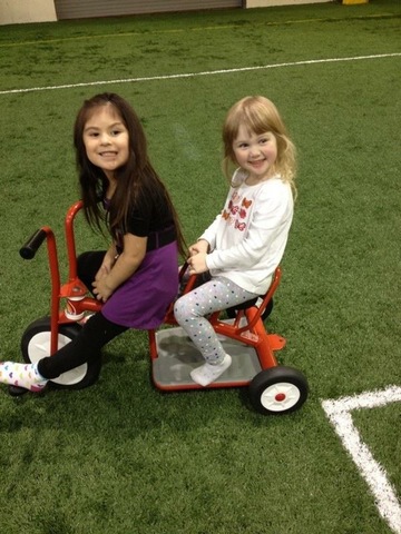 Michelle initiates play with her friends-Initiative vs. Guilt