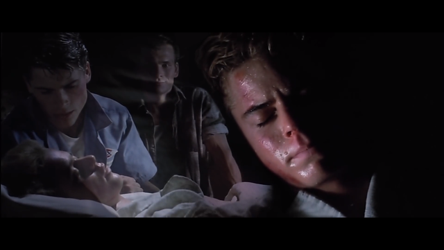 Pony talked with Johnny and Dally in the hospital.