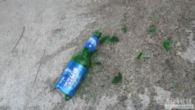 Pony boy threw a bottle to scare the Socs and Two Bit was worried about this.