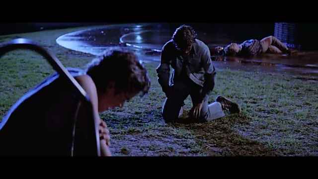 They had a big fighting on the ground, and Bob was killed by Johnny.