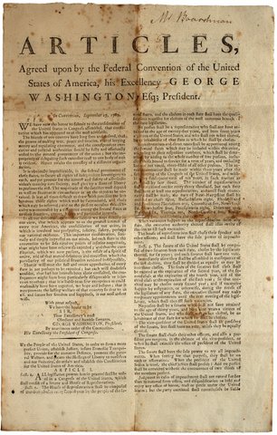 Tenth American Revolution Event: Ratification of the Constitution