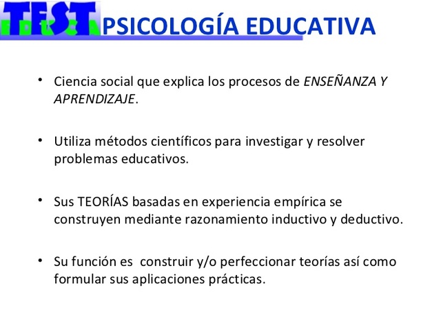 PSCOLOGIA EDUCATIVA