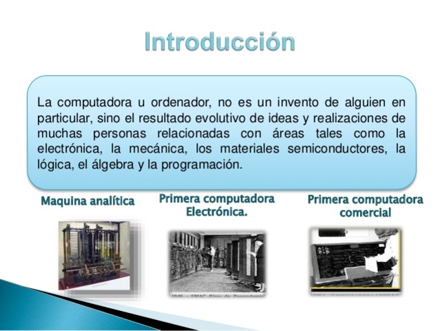 la historia de la computadora