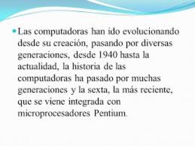 la historia de la computadora