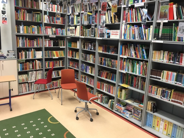 The school reads to the children.