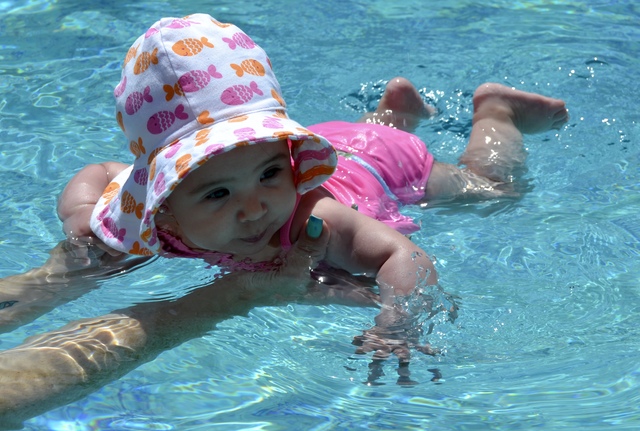 Abby goes swimming!