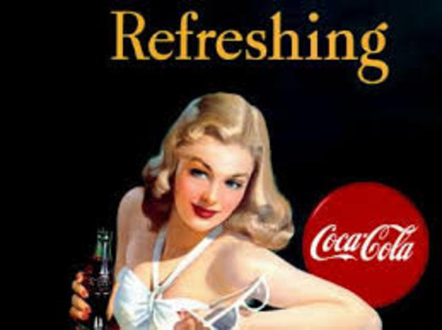 Coca-Cola en base de la mujer