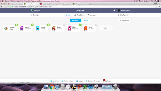 ClassDojo ia an interactive tool where parents can kno about their kids. For example, if they are on time in classes, they do their homework, etc. Teacher can use this tool to lt parents know about their kids development in the classroom.