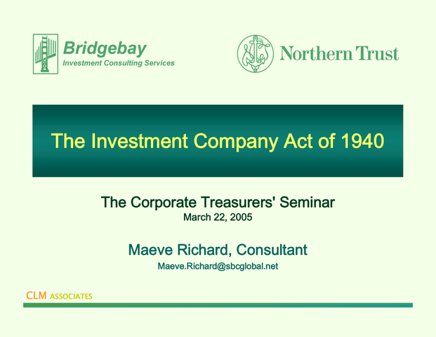 Ley de Sociedades de Inversión de 1940 (EE.UU)