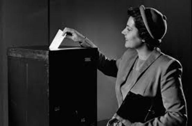 Ley de voto femenino.