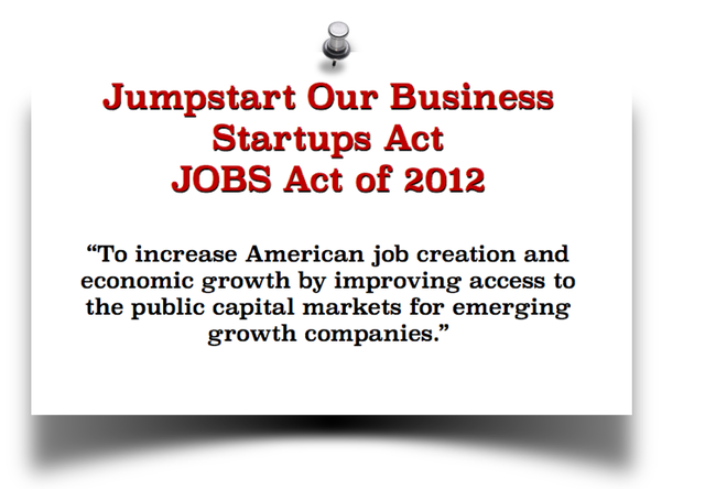 Ley de Negocios Startups de 2012 (Ley del Empleo EE.UU)