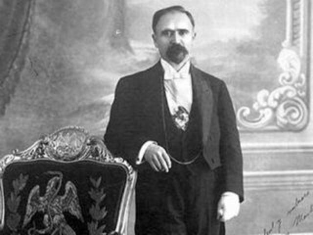 Francisco I. Madero toma posesión como presidente de la República Mexicana