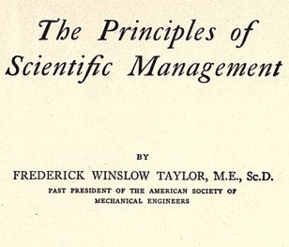 Taylor. The principles of scientific management