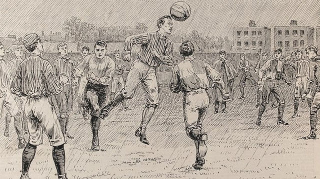Early Form of Soccer Banned in England