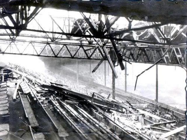 Old Trafford Bombed During WW2