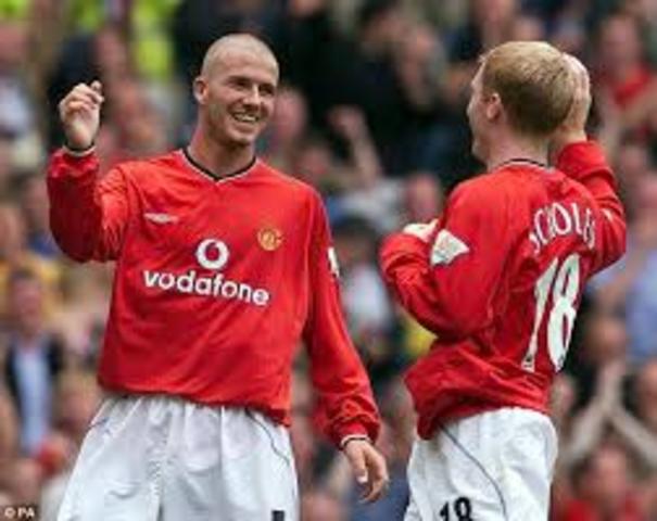 Scholes and Beckham join