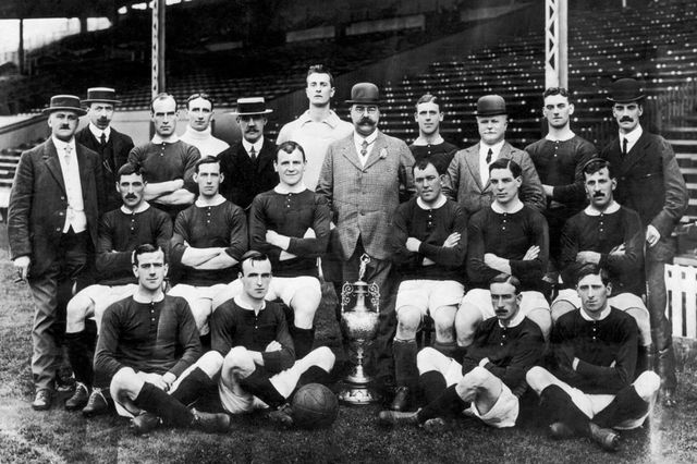 Manchester Uniteds first league trophy