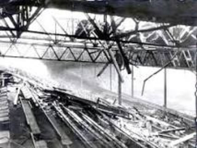 The bombing of Old Trafford