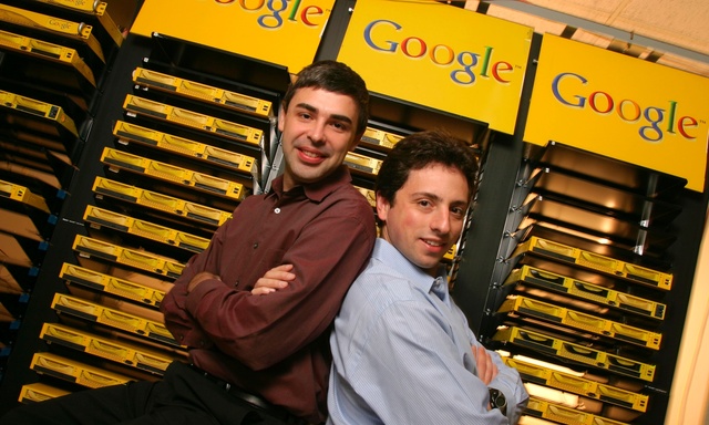 Aparece Google creada por Larry Page y Serger Brian