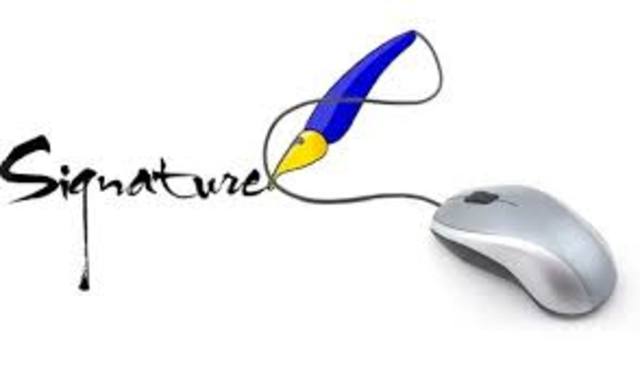 Electronic Signatures/Work Samples