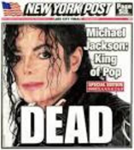 Michael Jackson dies