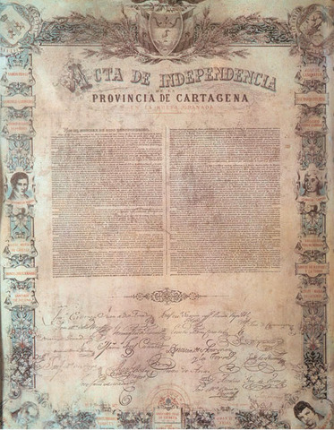 CARTAGENA: PRIMERA PROVINCIA EN PROCLAMAR LA INDEPENDENCIA