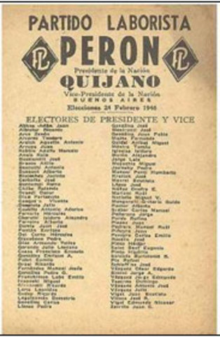 Perón en la precidensia