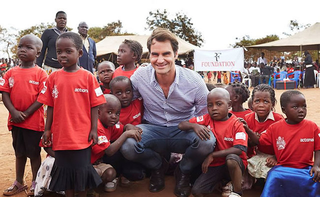 Federer, el solidario