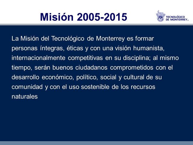 MISIÓN 2005