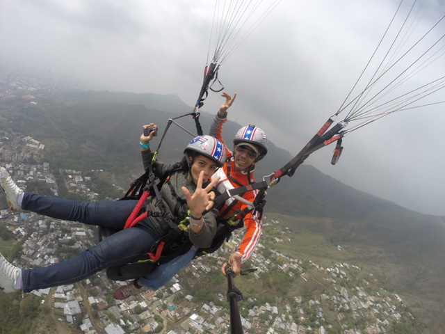 Me lancé de parapente