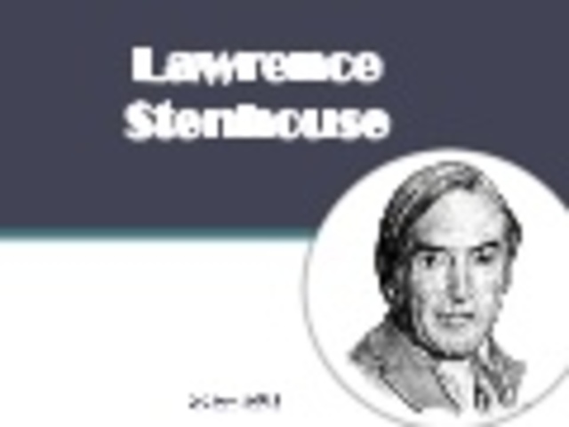 Sociocrítico, "Stenhouse".