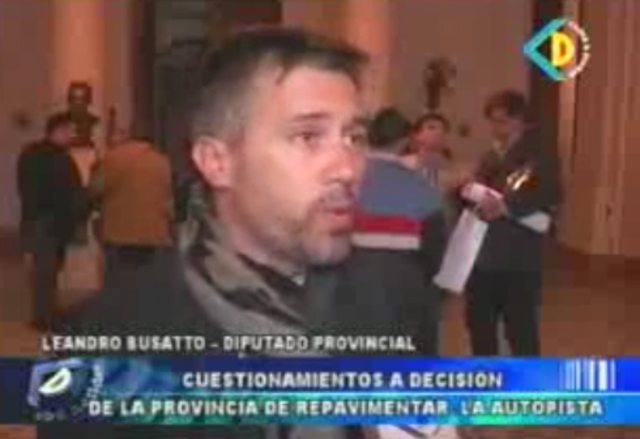 Busatto: “No hay motivo para que la provincia repavimente”
