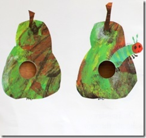 On Tuesday he ate through two pears.