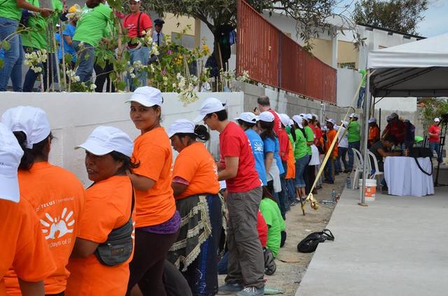Building an entire school in one day.