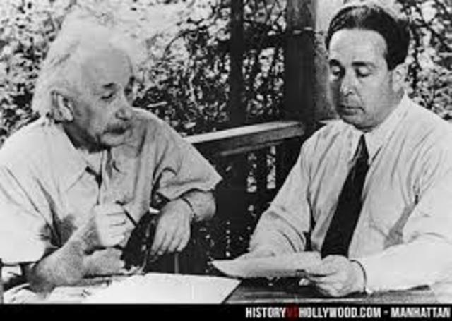 Albert Einstein writes President Franklin D. Roosevelt,