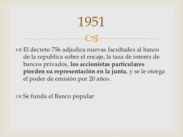 Reforma al Banco de la Republica