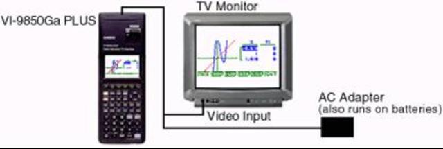 Primera calculadora Casio que se conecta a la TV