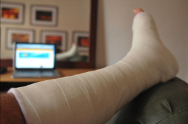Me fracture el pie