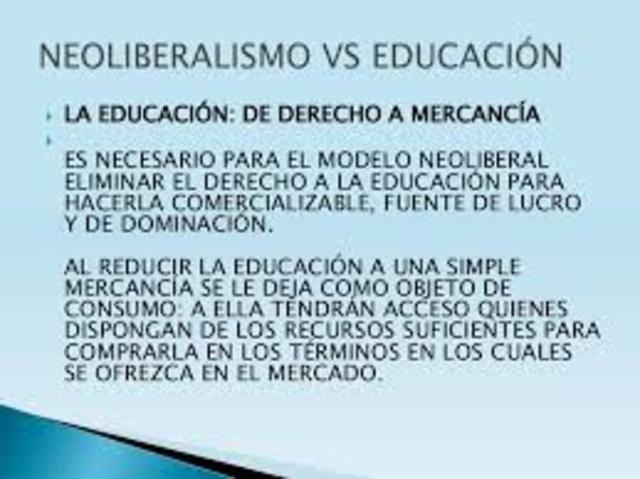 Educación en el neoliberalismo