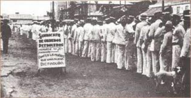 huelga por obreros en argentina