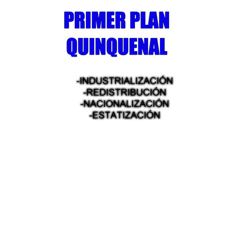 Primer Plan Quinquenal