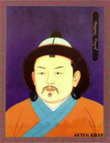 Guyuk is elected Great Khan