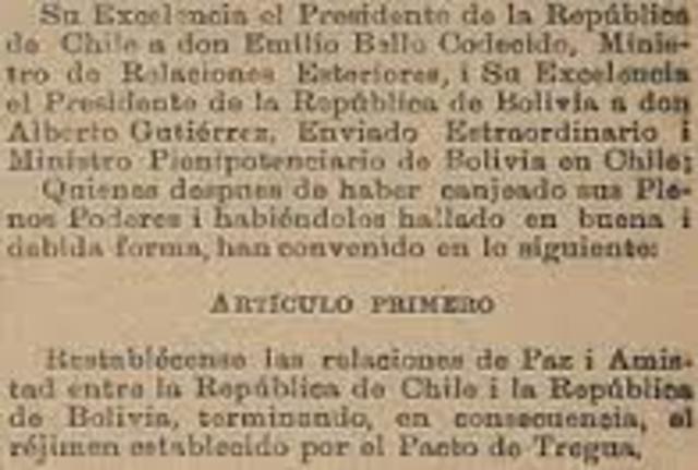 Tratado de paz entre Bolivia y Peru