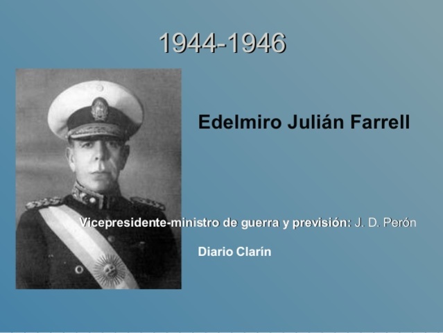 Farrell asume la presidencia