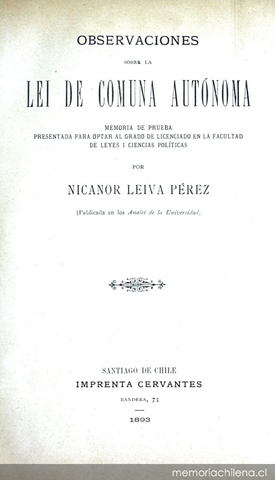 Ley de Comuna Autónoma