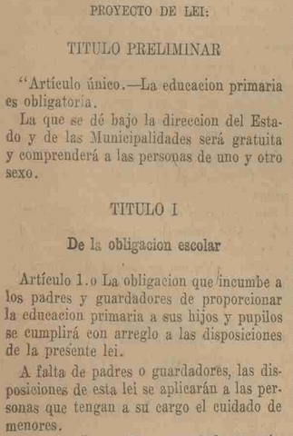 Ley de Instrucción Primaria Obligatoria