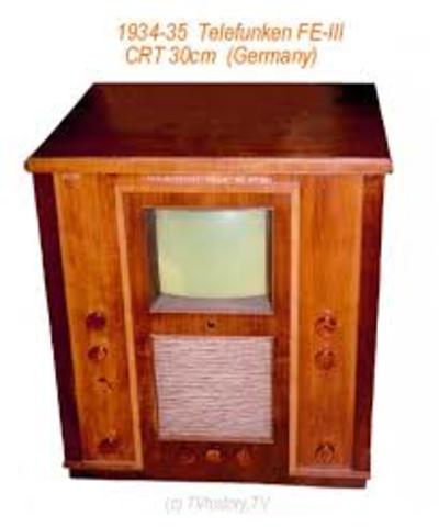 Primer televisor con tubo