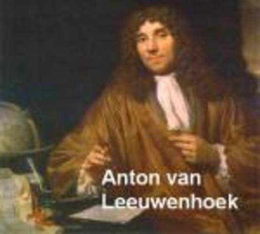 Antonie van Leeuwenhoek. Primer microscopi amb el que va fer observacions de glòbuls de la sang
