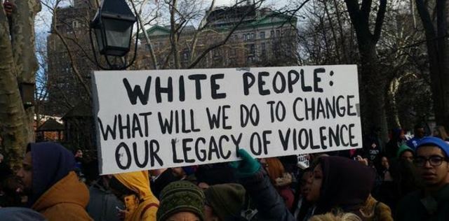 White people show up for Black Lives